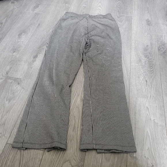 Zara pin striped flare pants with front ankle slits - Picture 3 of 3